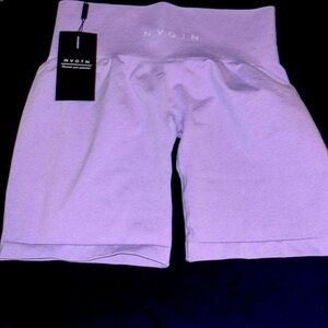 NVGTN Purple Bike Shorts High-Rise Performance